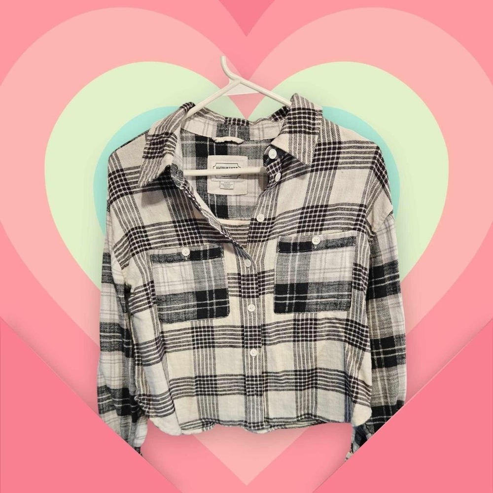 American Eagle Outfitters Cozy Cropped Flannel Size S